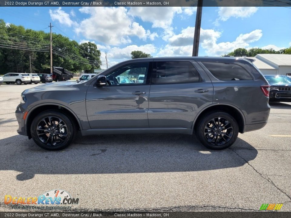 2022 Dodge Durango GT AWD Destroyer Gray / Black Photo #9
