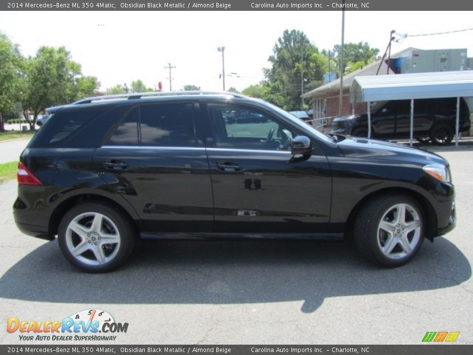 2014 Mercedes-Benz ML 350 4Matic Obsidian Black Metallic / Almond Beige Photo #11