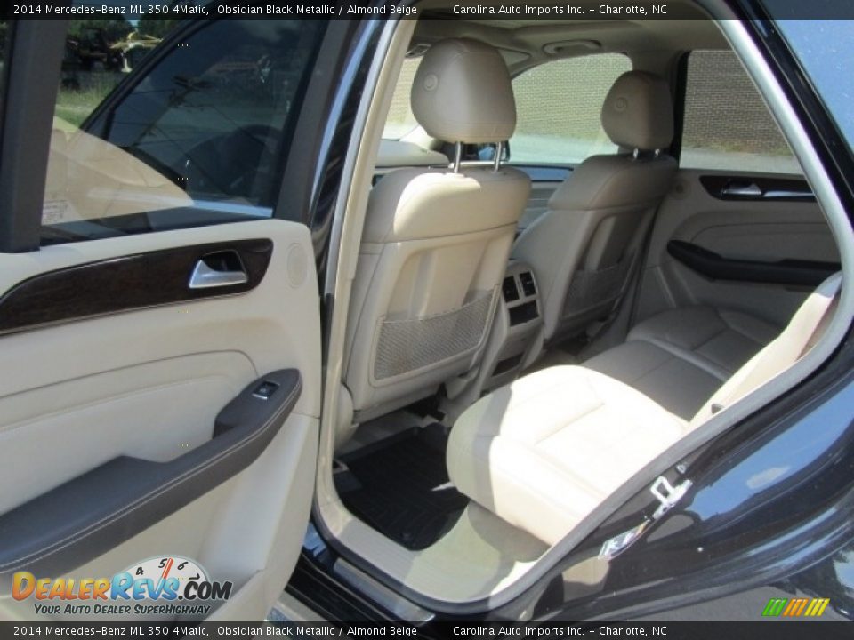 2014 Mercedes-Benz ML 350 4Matic Obsidian Black Metallic / Almond Beige Photo #20