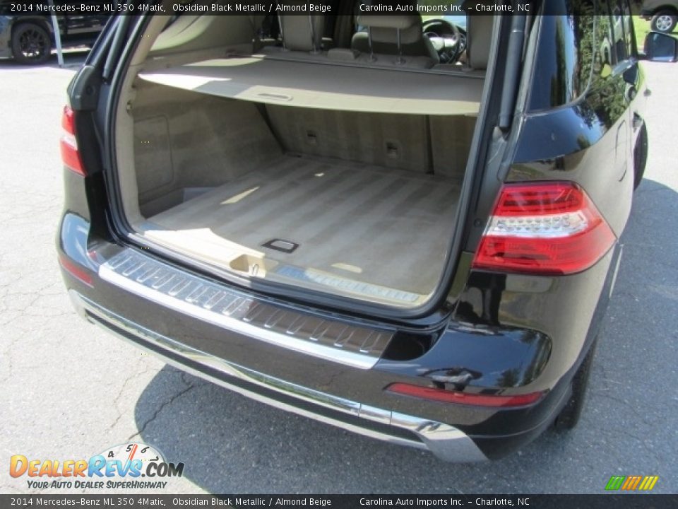 2014 Mercedes-Benz ML 350 4Matic Obsidian Black Metallic / Almond Beige Photo #21