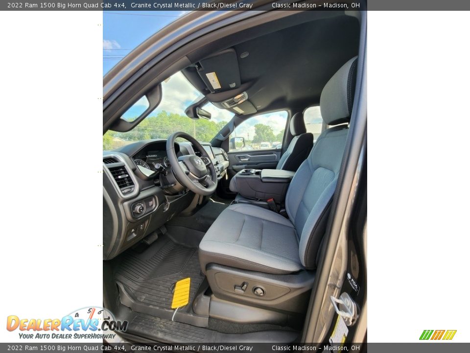 2022 Ram 1500 Big Horn Quad Cab 4x4 Granite Crystal Metallic / Black/Diesel Gray Photo #2