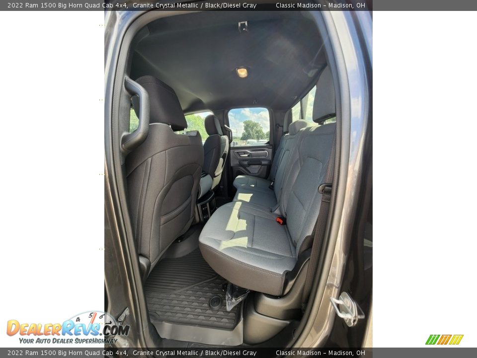 2022 Ram 1500 Big Horn Quad Cab 4x4 Granite Crystal Metallic / Black/Diesel Gray Photo #3