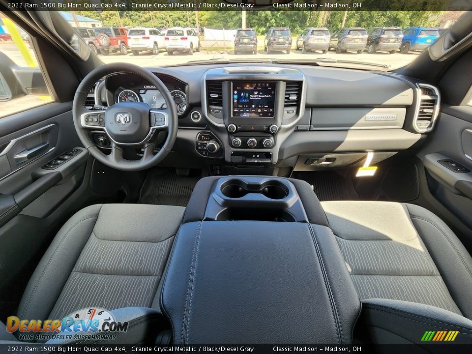 2022 Ram 1500 Big Horn Quad Cab 4x4 Granite Crystal Metallic / Black/Diesel Gray Photo #4