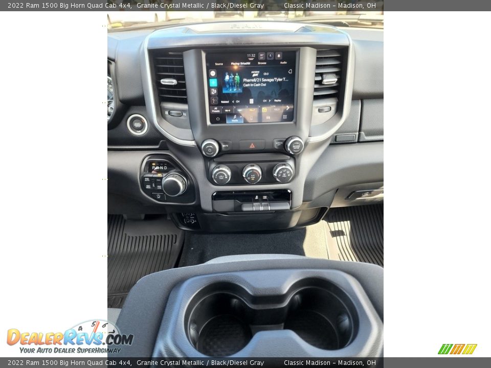 2022 Ram 1500 Big Horn Quad Cab 4x4 Granite Crystal Metallic / Black/Diesel Gray Photo #6