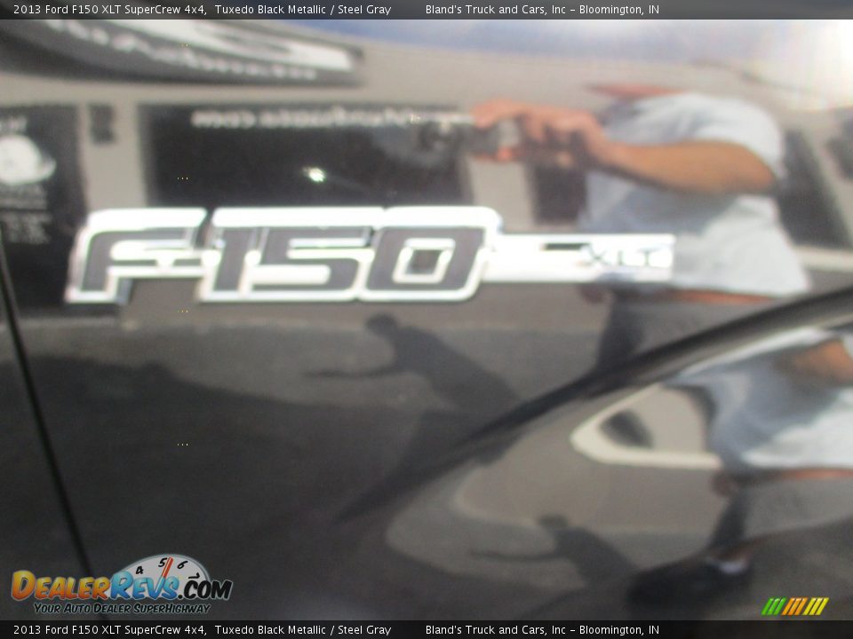 2013 Ford F150 XLT SuperCrew 4x4 Tuxedo Black Metallic / Steel Gray Photo #27