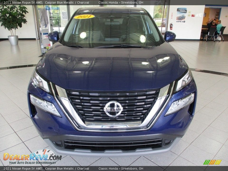 2021 Nissan Rogue SV AWD Caspian Blue Metallic / Charcoal Photo #2