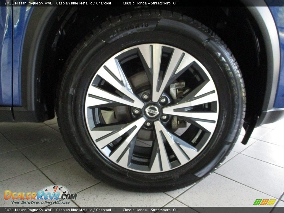 2021 Nissan Rogue SV AWD Caspian Blue Metallic / Charcoal Photo #5