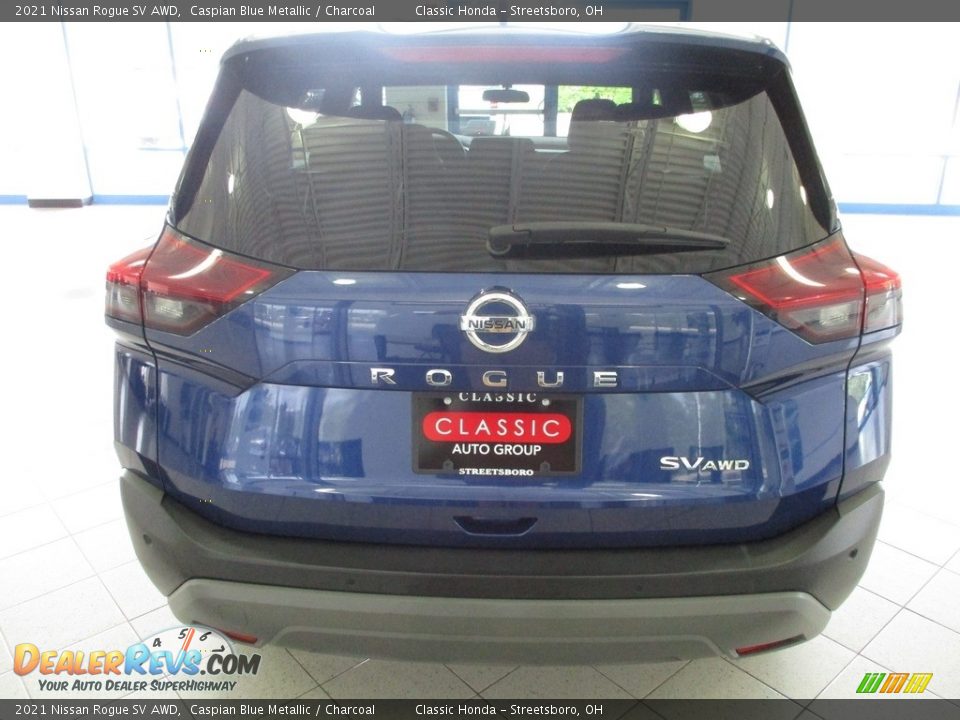 2021 Nissan Rogue SV AWD Caspian Blue Metallic / Charcoal Photo #8