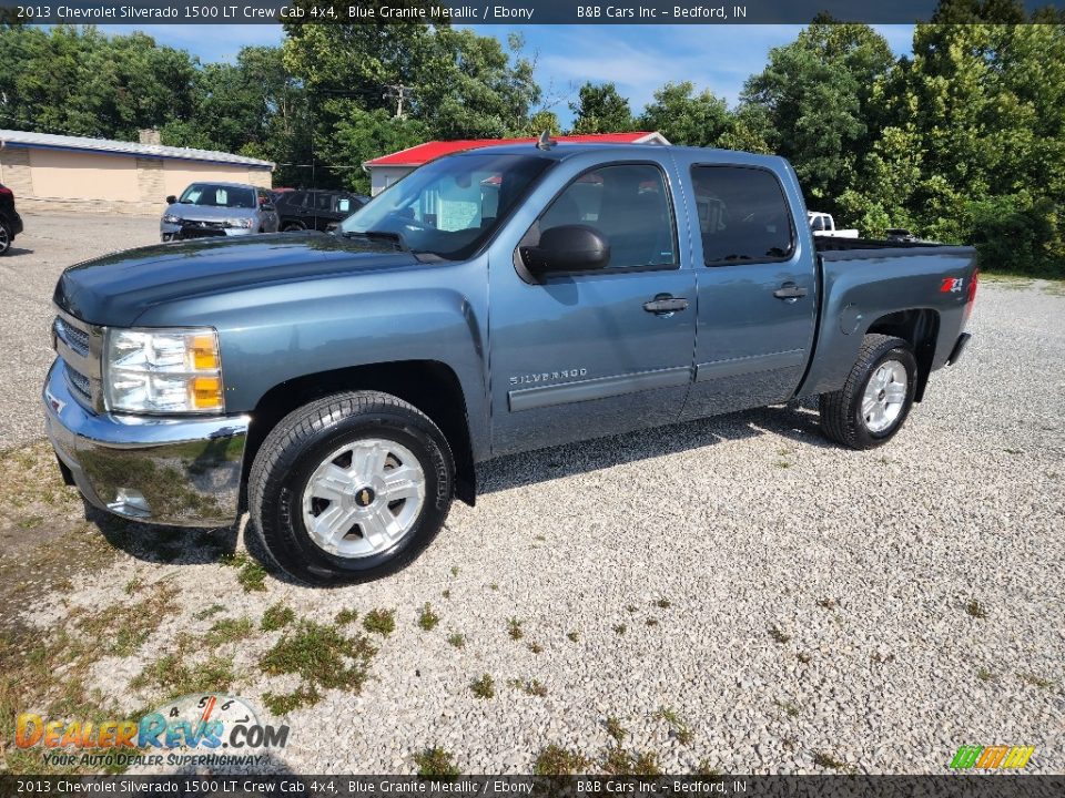 2013 Chevrolet Silverado 1500 LT Crew Cab 4x4 Blue Granite Metallic / Ebony Photo #2