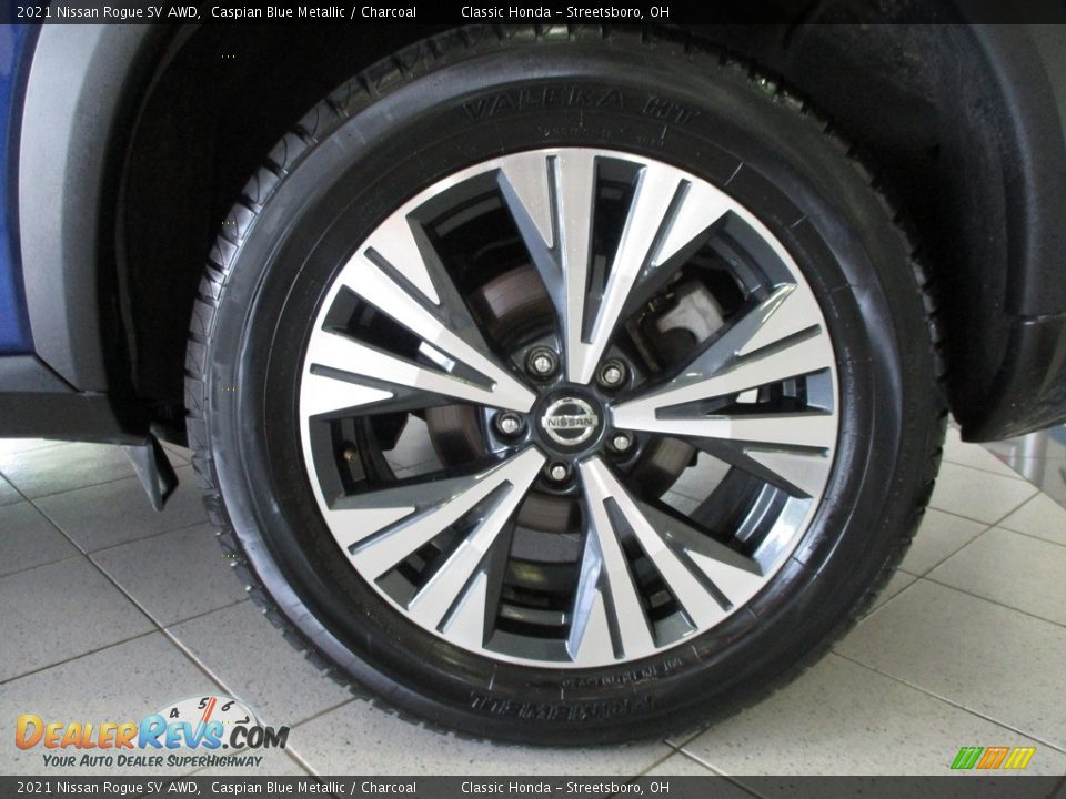 2021 Nissan Rogue SV AWD Caspian Blue Metallic / Charcoal Photo #11