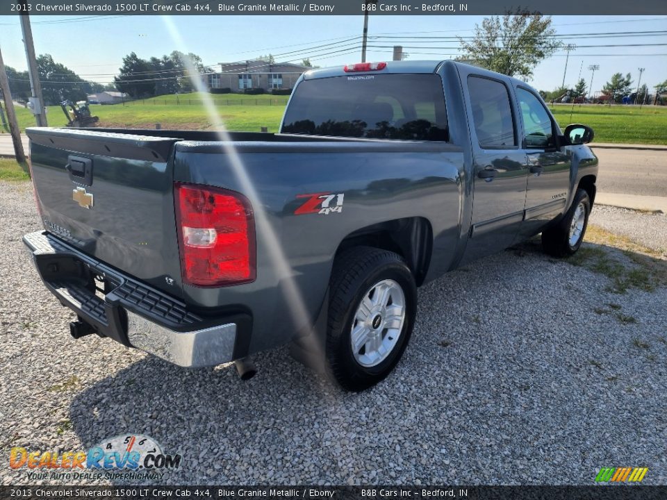 2013 Chevrolet Silverado 1500 LT Crew Cab 4x4 Blue Granite Metallic / Ebony Photo #6