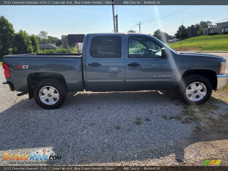 2013 Chevrolet Silverado 1500 LT Crew Cab 4x4 Blue Granite Metallic / Ebony Photo #7