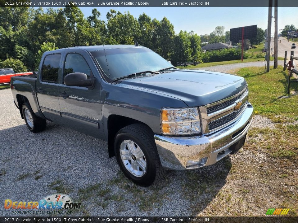 2013 Chevrolet Silverado 1500 LT Crew Cab 4x4 Blue Granite Metallic / Ebony Photo #8