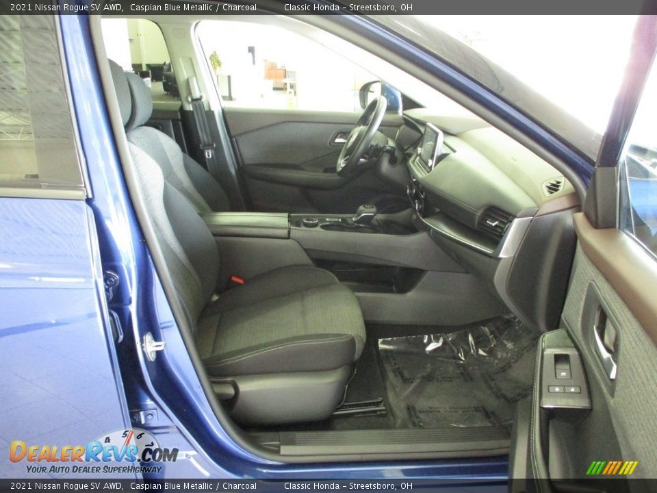 2021 Nissan Rogue SV AWD Caspian Blue Metallic / Charcoal Photo #17