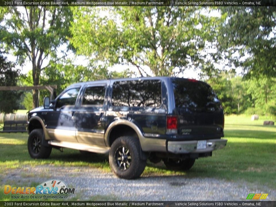 2003 Ford Excursion Eddie Bauer 4x4 Medium Wedgewood Blue Metallic / Medium Parchment Photo #4