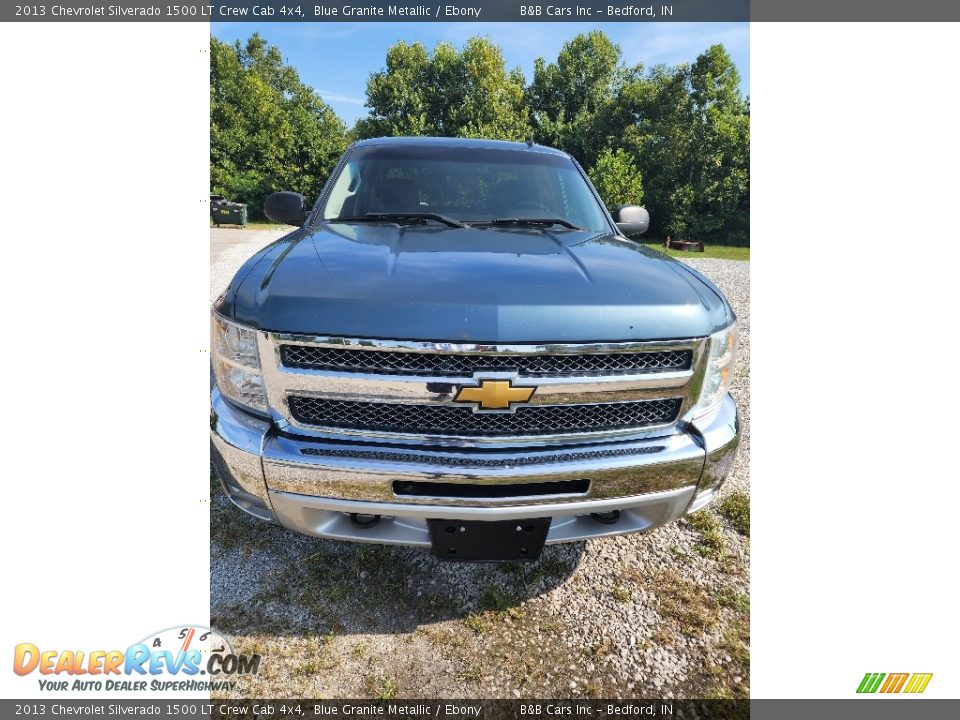 2013 Chevrolet Silverado 1500 LT Crew Cab 4x4 Blue Granite Metallic / Ebony Photo #9