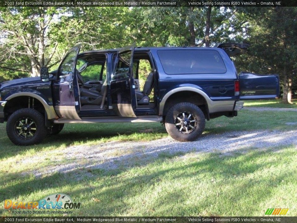 2003 Ford Excursion Eddie Bauer 4x4 Medium Wedgewood Blue Metallic / Medium Parchment Photo #5