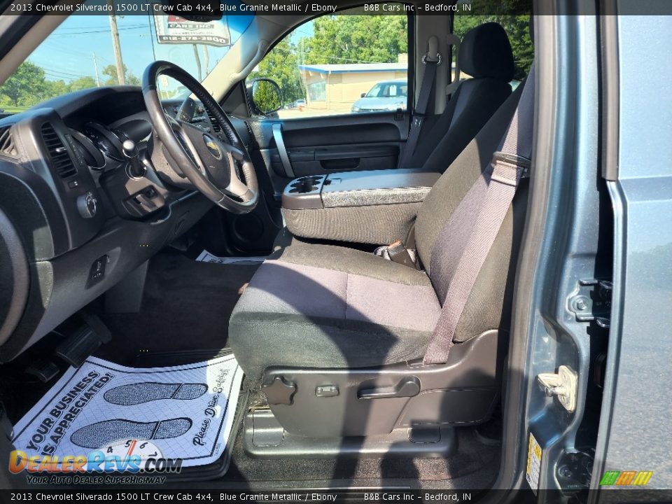 2013 Chevrolet Silverado 1500 LT Crew Cab 4x4 Blue Granite Metallic / Ebony Photo #10