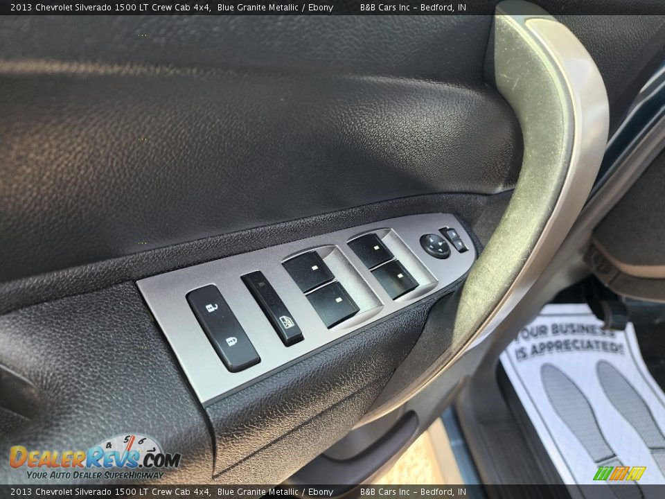 2013 Chevrolet Silverado 1500 LT Crew Cab 4x4 Blue Granite Metallic / Ebony Photo #11
