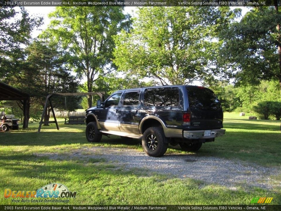 2003 Ford Excursion Eddie Bauer 4x4 Medium Wedgewood Blue Metallic / Medium Parchment Photo #6