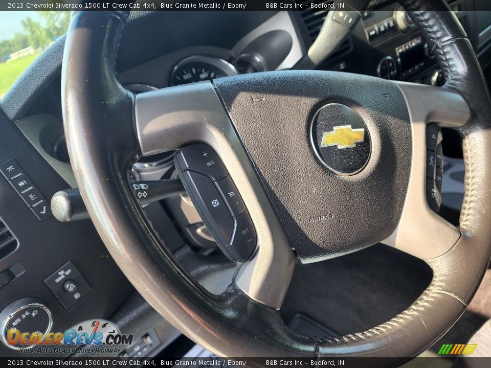 2013 Chevrolet Silverado 1500 LT Crew Cab 4x4 Blue Granite Metallic / Ebony Photo #13