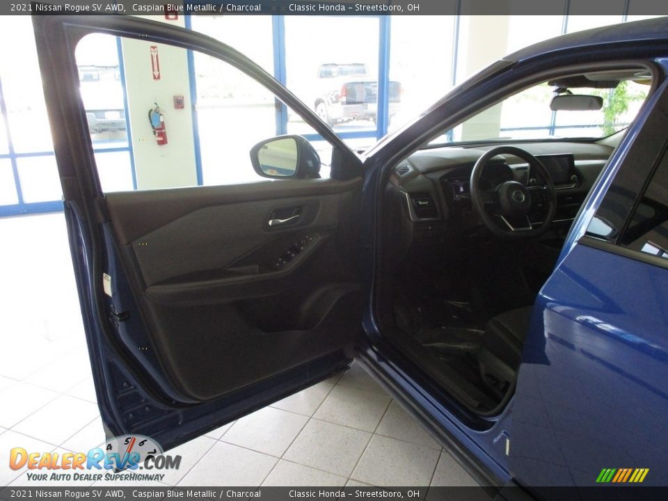 2021 Nissan Rogue SV AWD Caspian Blue Metallic / Charcoal Photo #26