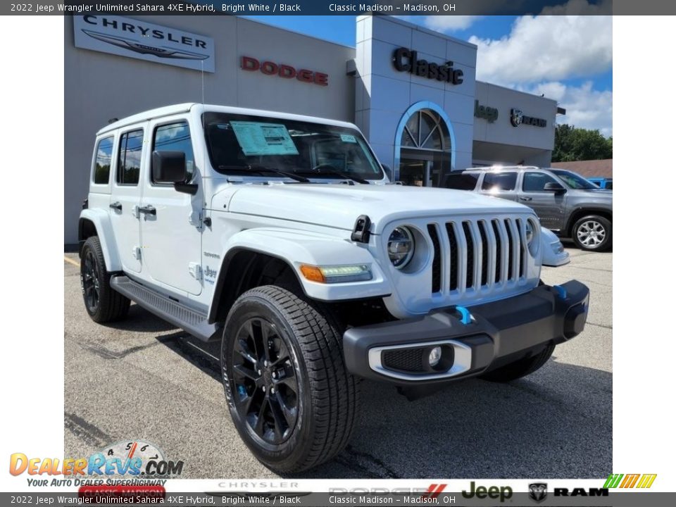 2022 Jeep Wrangler Unlimited Sahara 4XE Hybrid Bright White / Black Photo #1