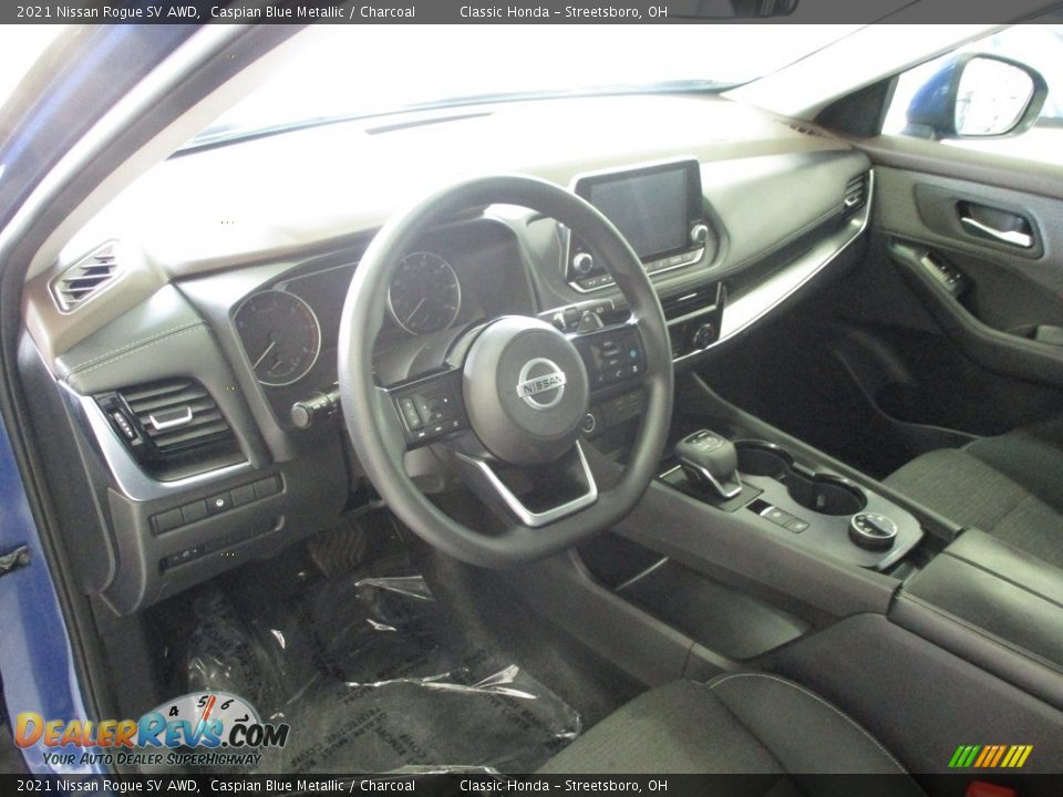 2021 Nissan Rogue SV AWD Caspian Blue Metallic / Charcoal Photo #29