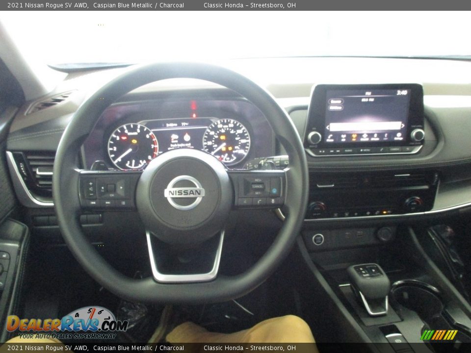 2021 Nissan Rogue SV AWD Caspian Blue Metallic / Charcoal Photo #31