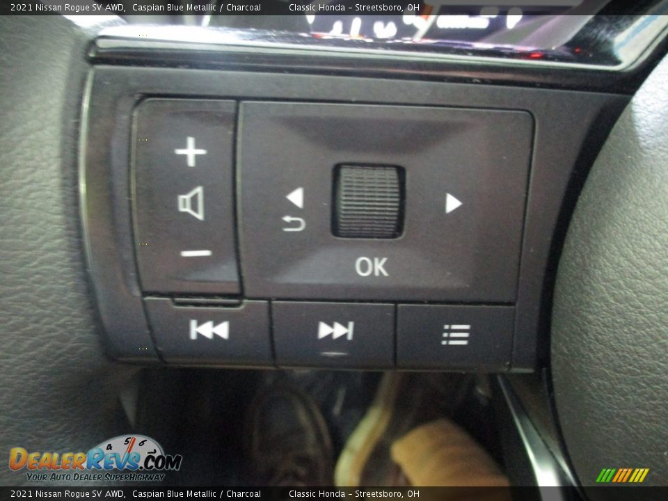 2021 Nissan Rogue SV AWD Caspian Blue Metallic / Charcoal Photo #33