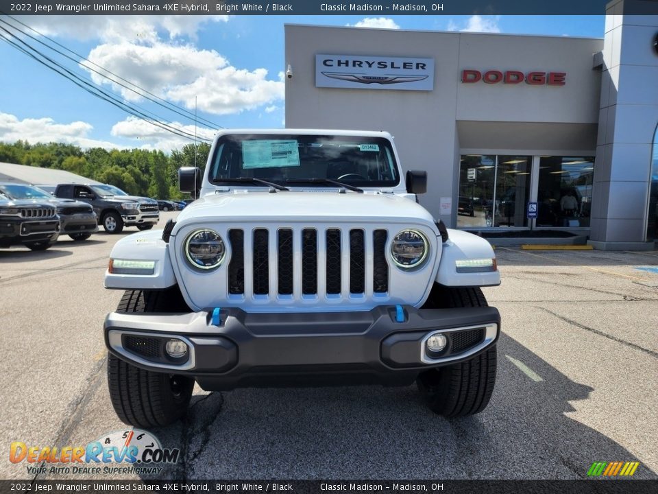 2022 Jeep Wrangler Unlimited Sahara 4XE Hybrid Bright White / Black Photo #7