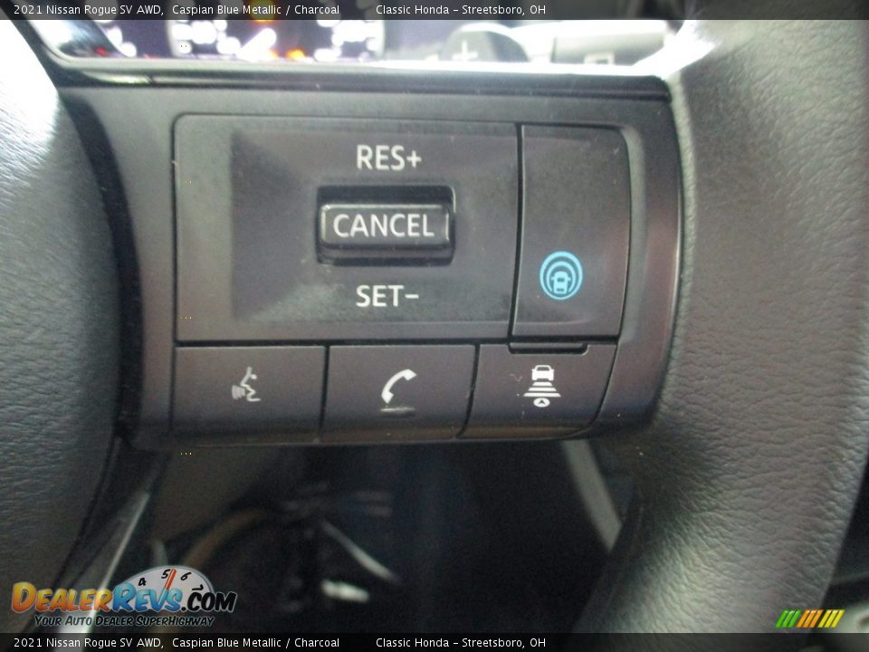 2021 Nissan Rogue SV AWD Caspian Blue Metallic / Charcoal Photo #34