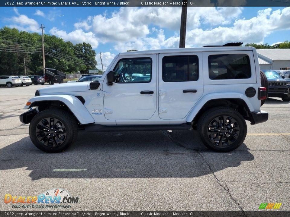 2022 Jeep Wrangler Unlimited Sahara 4XE Hybrid Bright White / Black Photo #9