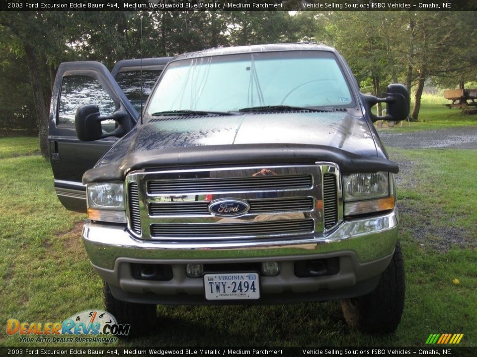 2003 Ford Excursion Eddie Bauer 4x4 Medium Wedgewood Blue Metallic / Medium Parchment Photo #22