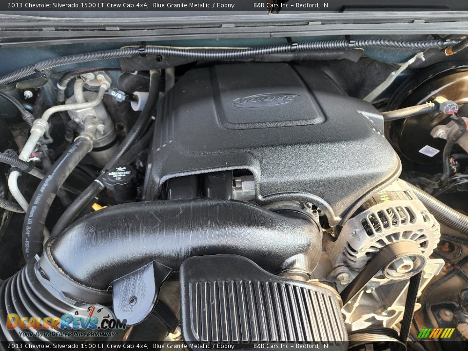 2013 Chevrolet Silverado 1500 LT Crew Cab 4x4 Blue Granite Metallic / Ebony Photo #26