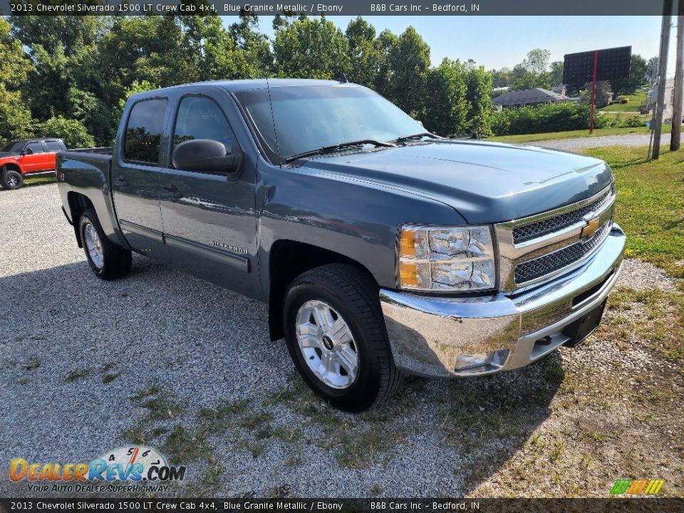 2013 Chevrolet Silverado 1500 LT Crew Cab 4x4 Blue Granite Metallic / Ebony Photo #28