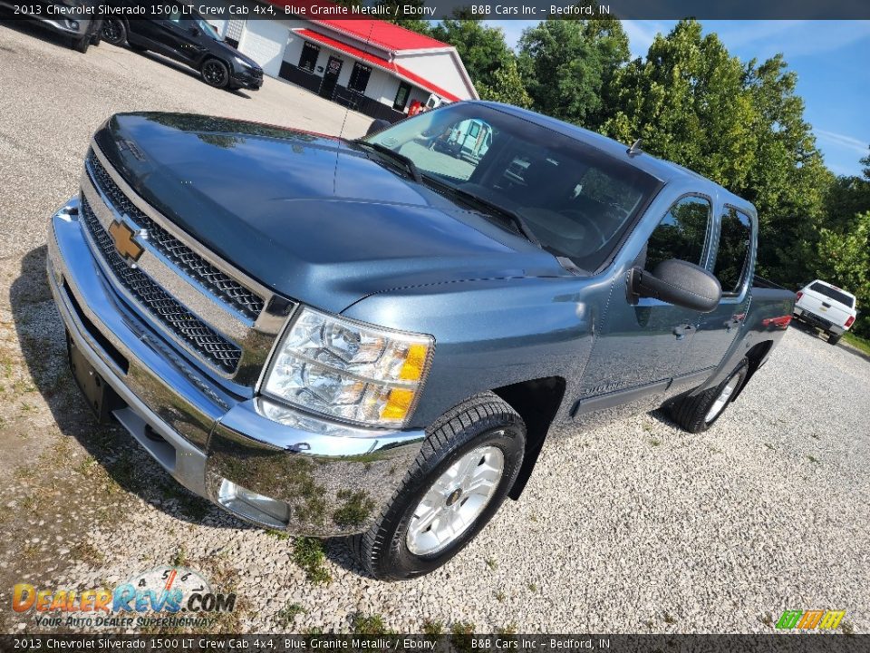 2013 Chevrolet Silverado 1500 LT Crew Cab 4x4 Blue Granite Metallic / Ebony Photo #29