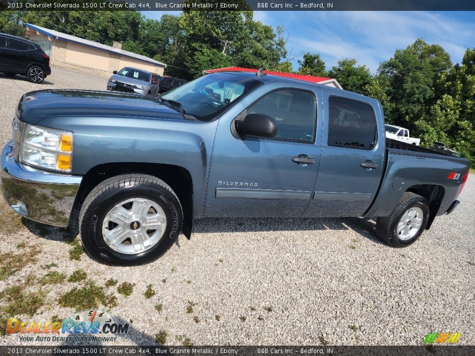 2013 Chevrolet Silverado 1500 LT Crew Cab 4x4 Blue Granite Metallic / Ebony Photo #30