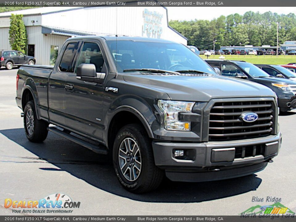 2016 Ford F150 XLT SuperCab 4x4 Caribou / Medium Earth Gray Photo #7