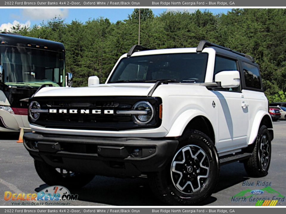 2022 Ford Bronco Outer Banks 4x4 2-Door Oxford White / Roast/Black Onyx Photo #1