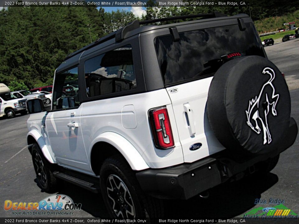 2022 Ford Bronco Outer Banks 4x4 2-Door Oxford White / Roast/Black Onyx Photo #28