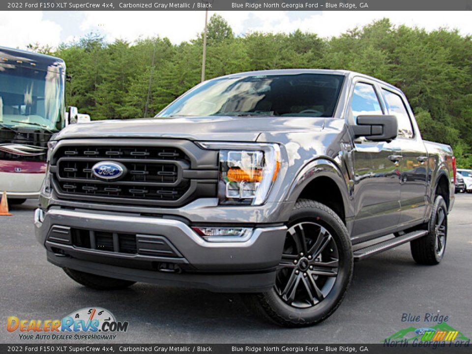 2022 Ford F150 XLT SuperCrew 4x4 Carbonized Gray Metallic / Black Photo #1