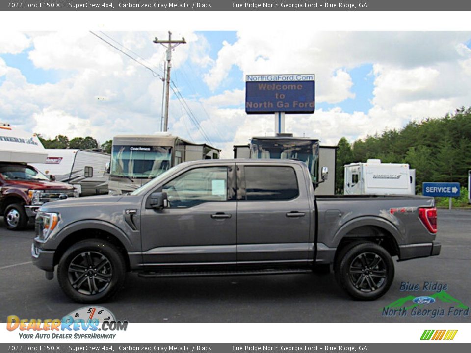 2022 Ford F150 XLT SuperCrew 4x4 Carbonized Gray Metallic / Black Photo #2