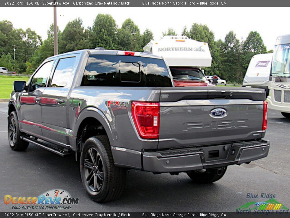 2022 Ford F150 XLT SuperCrew 4x4 Carbonized Gray Metallic / Black Photo #3