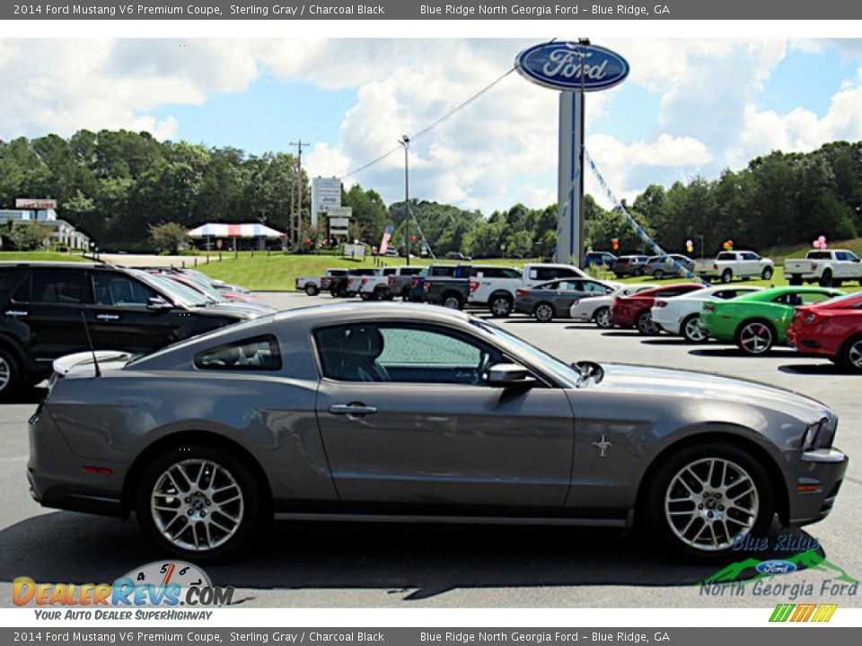 2014 Ford Mustang V6 Premium Coupe Sterling Gray / Charcoal Black Photo #6
