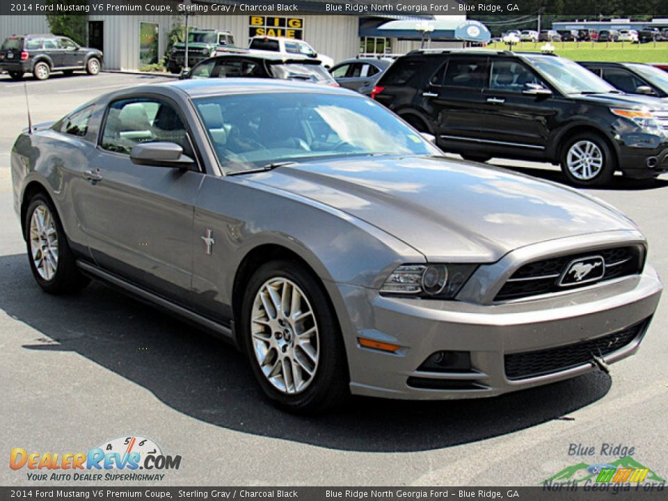 2014 Ford Mustang V6 Premium Coupe Sterling Gray / Charcoal Black Photo #7