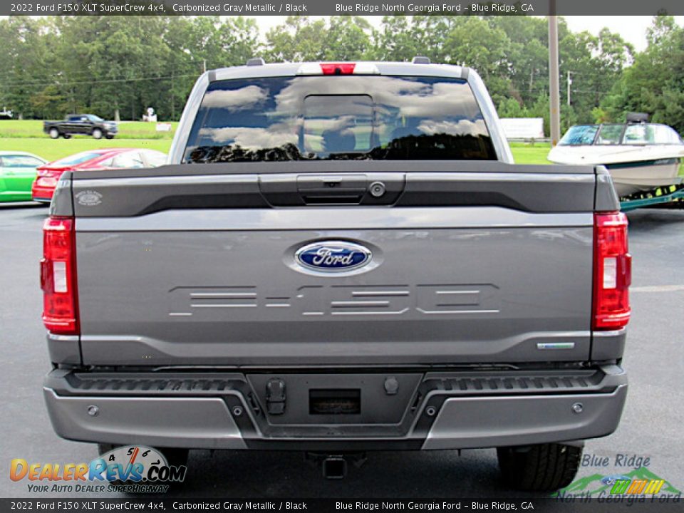 2022 Ford F150 XLT SuperCrew 4x4 Carbonized Gray Metallic / Black Photo #4