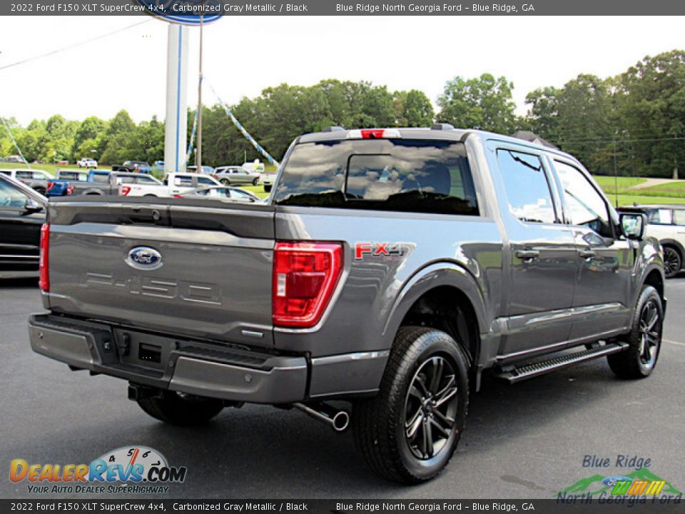 2022 Ford F150 XLT SuperCrew 4x4 Carbonized Gray Metallic / Black Photo #5