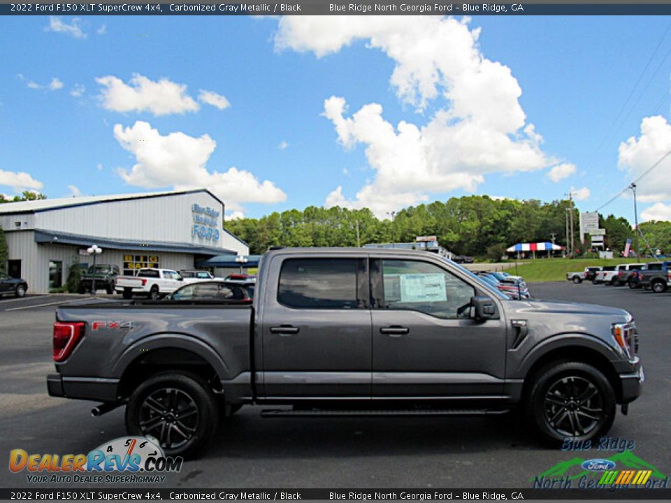 2022 Ford F150 XLT SuperCrew 4x4 Carbonized Gray Metallic / Black Photo #6