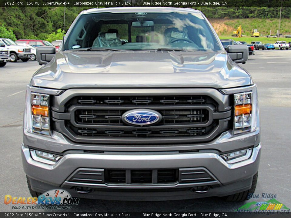 2022 Ford F150 XLT SuperCrew 4x4 Carbonized Gray Metallic / Black Photo #8